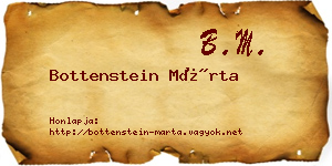 Bottenstein Márta névjegykártya